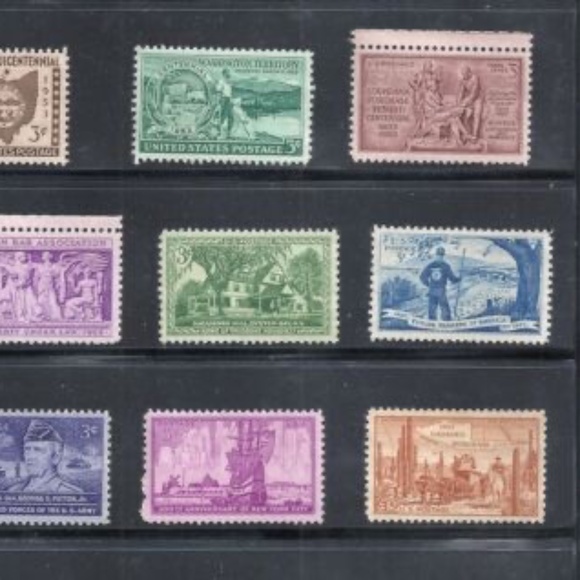 1953 - Commemorative Year Set - US Mint Never Hinged Stamps - Picture 2 of 2